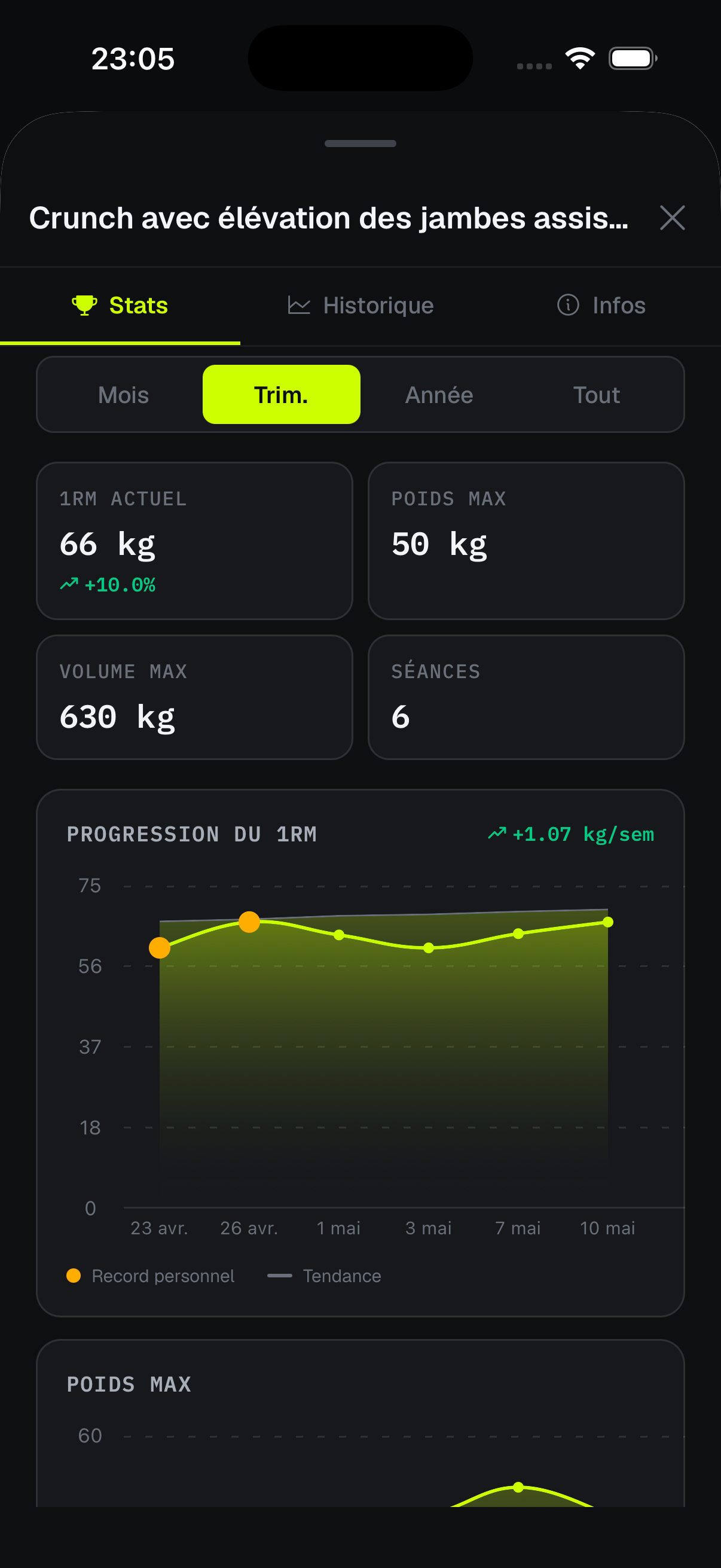Aperçu de l'app Musku